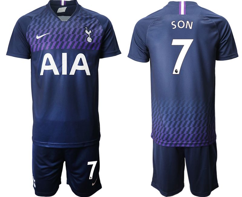 Men 2019-2020 club Tottenham Hotspur away #7 blue Soccer Jerseys->->Soccer Club Jersey